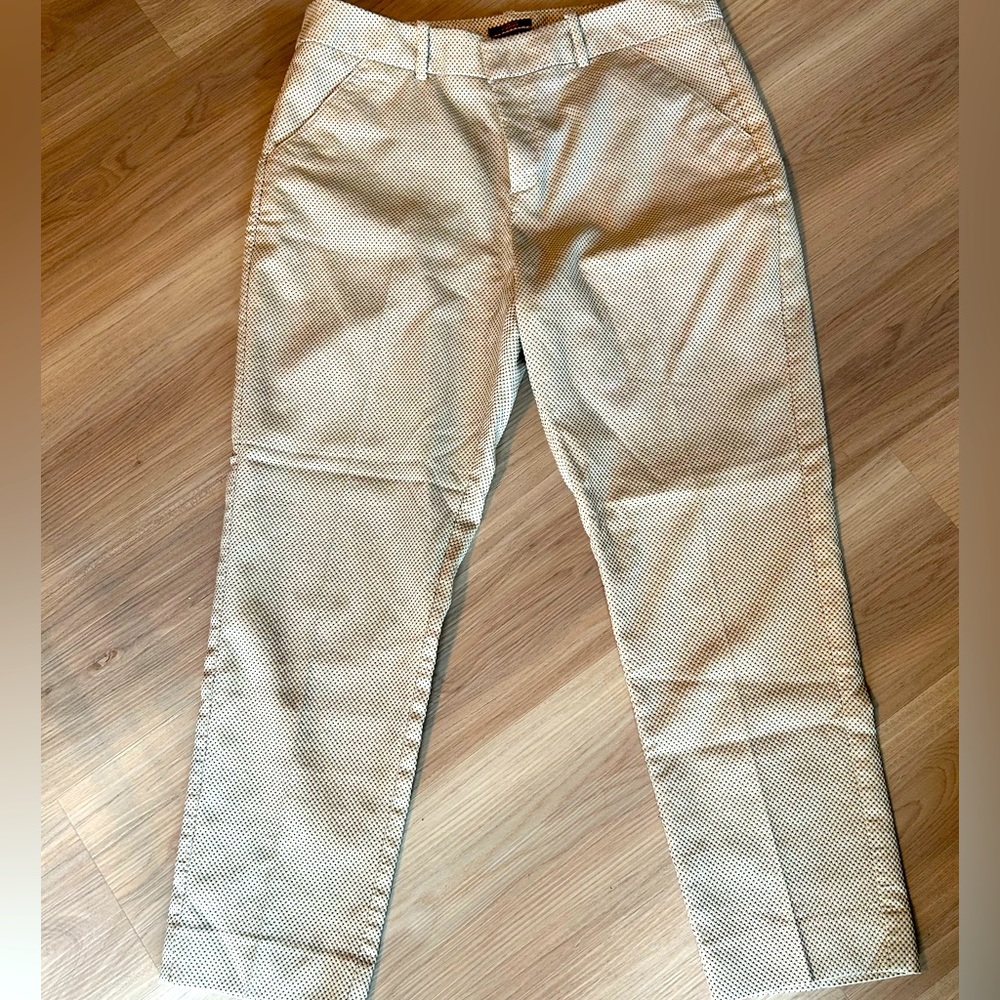 Classic Ankle Pants 12 Vintage Timeless-Tan Black White Career Neutral - Picture 2 of 8